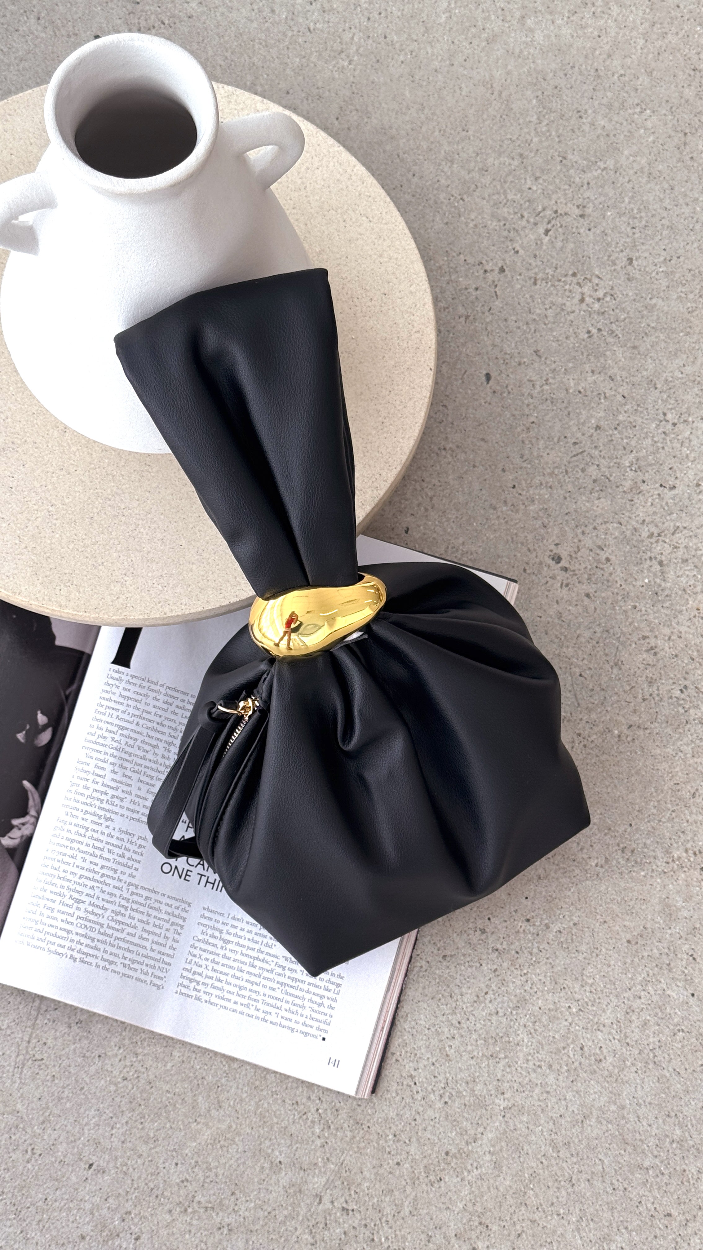 Lucia Handle Bag for Women - Stylish Black Leather Shoulder Purse for Work, Travel & Everyday Use