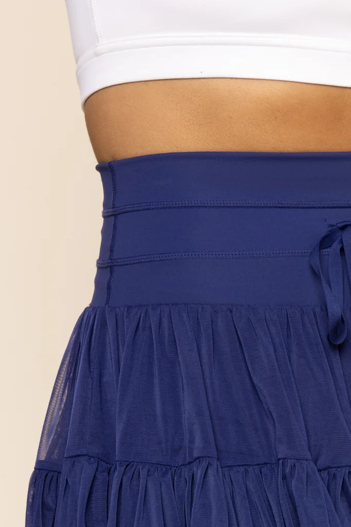 Pirouette Skort for Women - Elegant Sapphire Blue Tennis Skirt with Built-in Shorts | Perfect for Tennis, Golf, Yoga & Casual Wear