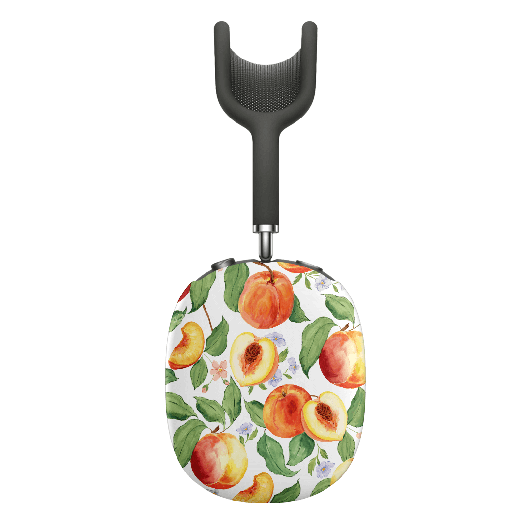 Premium AirPods Max Case with Peach Blossom Design - Soft Protective Cover for Apple AirPods Max Headphones - Perfect for Travel, Workouts & Daily Commute