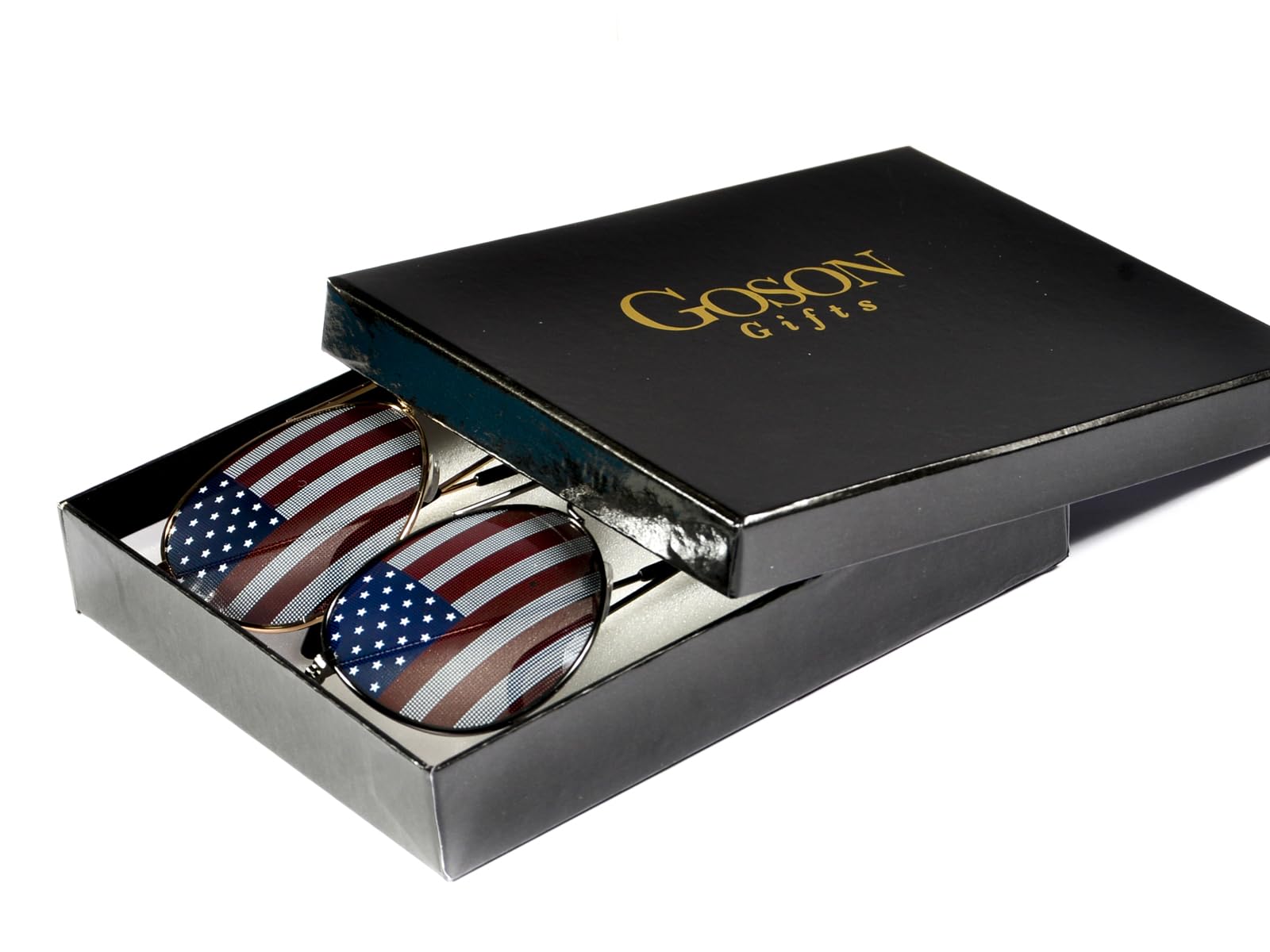 Goson American Flag Mirror Novelty Sunglasses - Patriotic Fashion Accessory for 4th of July, Concerts & Outdoor Events