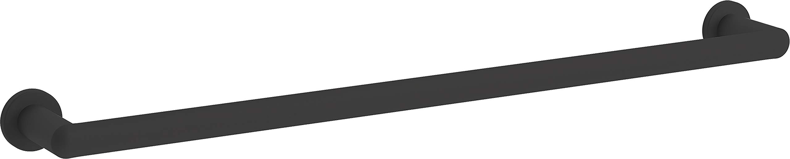 KOHLER Kumin Collection Matte Black Towel Holder & Bar - Bathroom Accessory for Modern Homes (Model K-97882-BL) | Perfect for Showers, Spas & Luxury Bathrooms