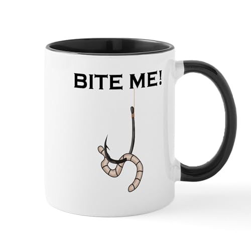 White/Black Inside - Bite Me! Mugs