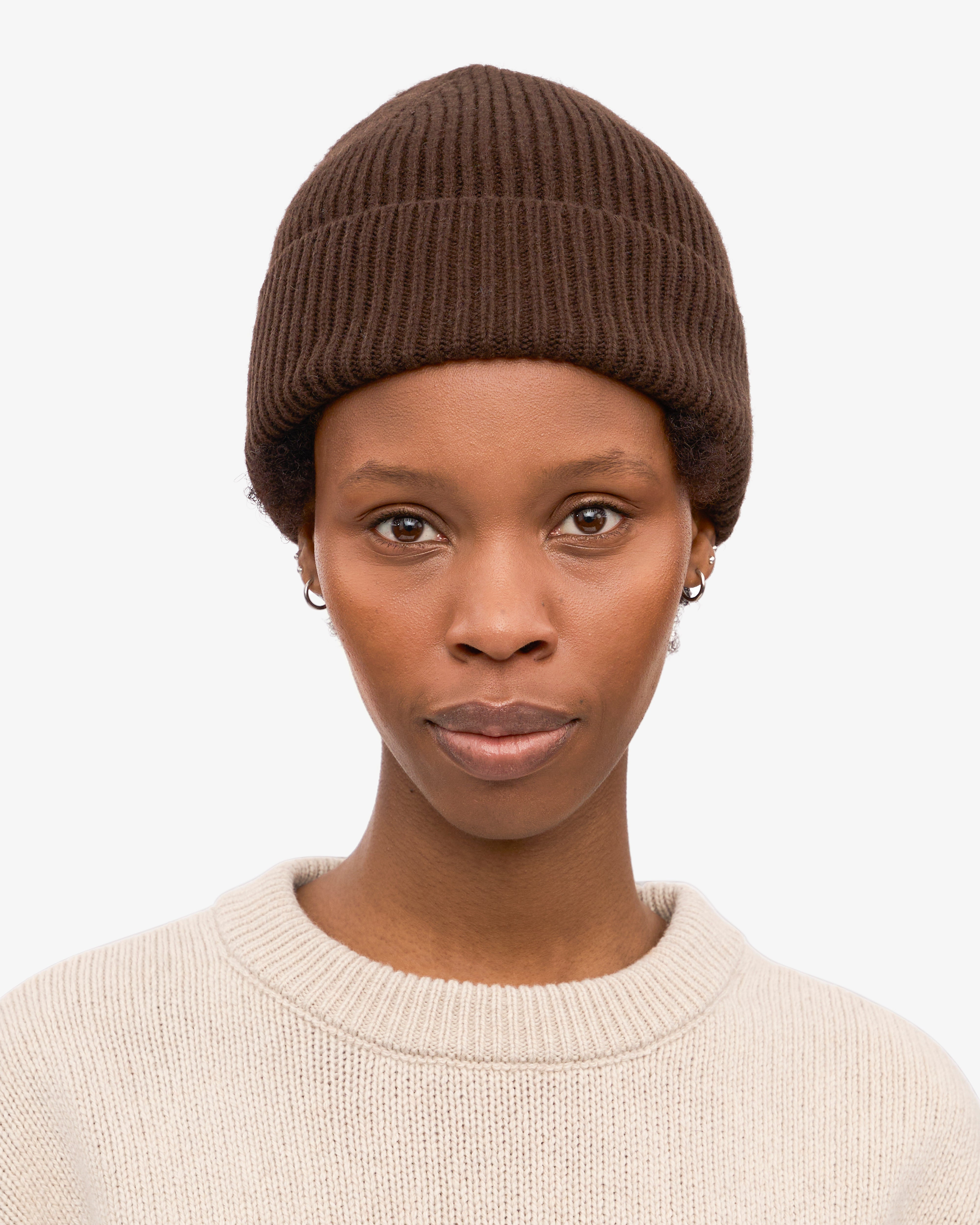 Premium Merino Wool Beanie for Men & Women - Soft Warm Winter Hat in Coffee Brown - Perfect for Skiing, Hiking & Outdoor Activities