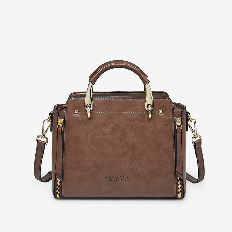 Premium Women's Split Leather Handbags - Fashionable Crossbody & Shoulder Bags for Work, Travel & Everyday Use