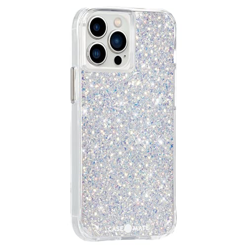 Case Mate Clear Twinkle MagSafe Compatible iPhone 13 Pro Max Case with Sparkling Stardust Design - Perfect for Everyday Protection & Wireless Charging