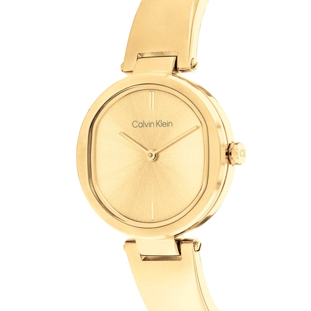 Calvin Klein Women's Gold-Tone Stainless Steel Watch 25200309 - Elegant Timepiece for Office, Party & Everyday Wear