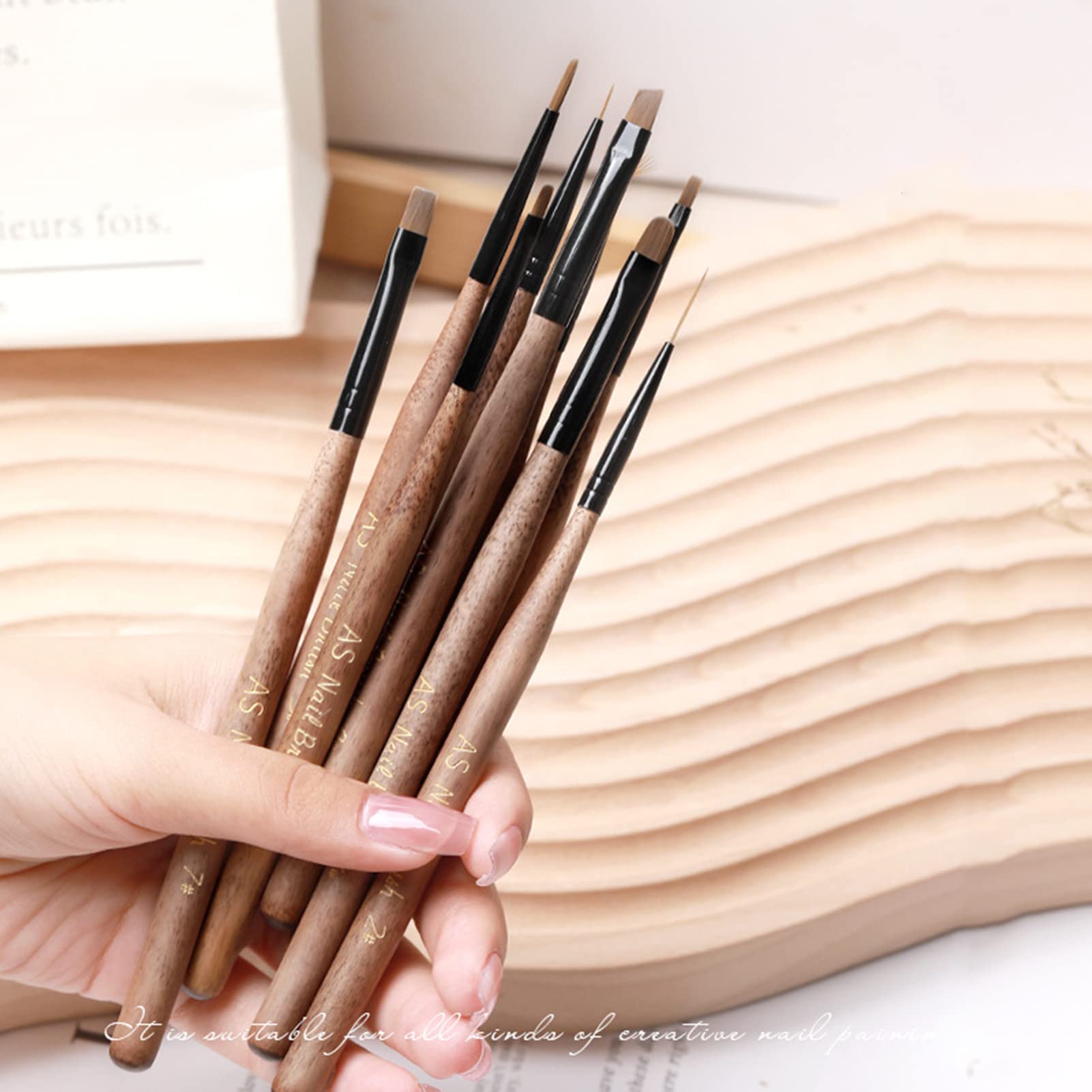 Washranp Nail Art Brush Set - Professional DIY Manicure Tools for Women | Home Salon & Party Use