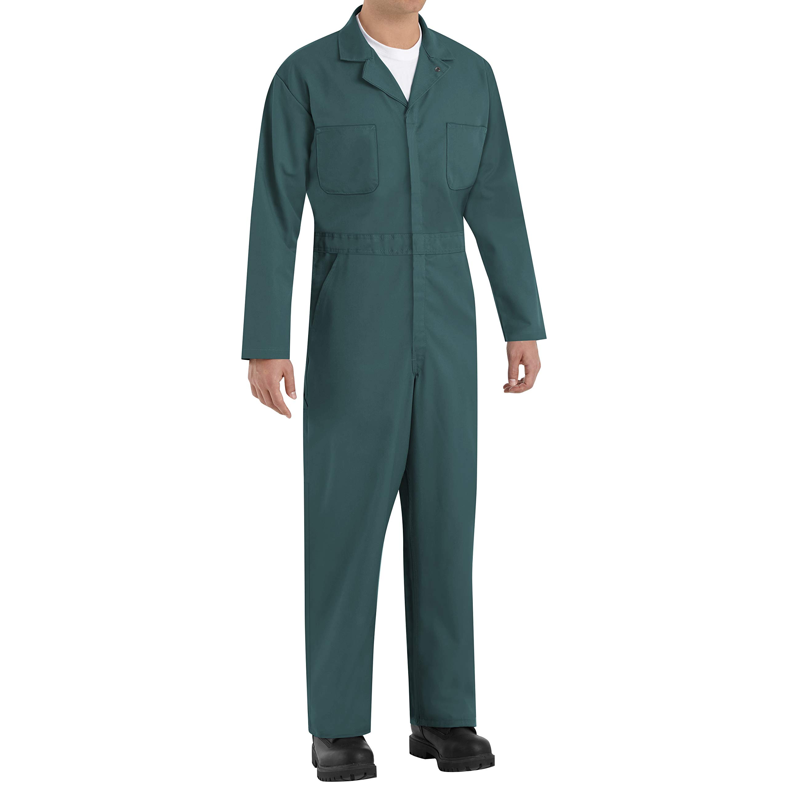 Red Kap Men's Twill Action Back Coverall - Durable Work Jumpsuit for Mechanics & Construction | Comfortable Overalls for Industrial & Farming Workwear