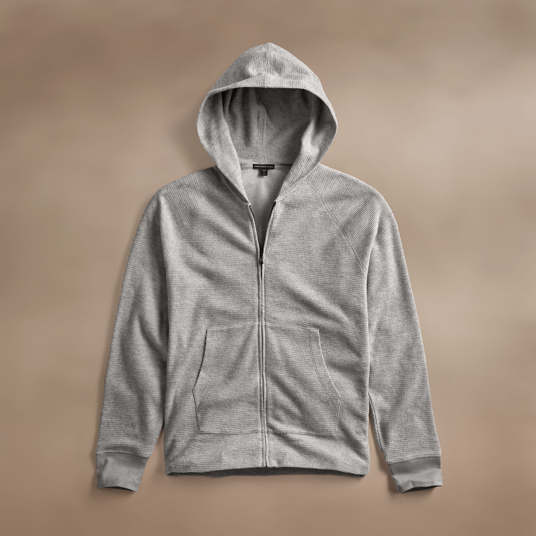 Brushed Thermal Zip Up Hoodie - Soft Heather Grey Fleece Jacket for Men & Women | Cozy Winter Wear for Outdoor Activities & Casual Style