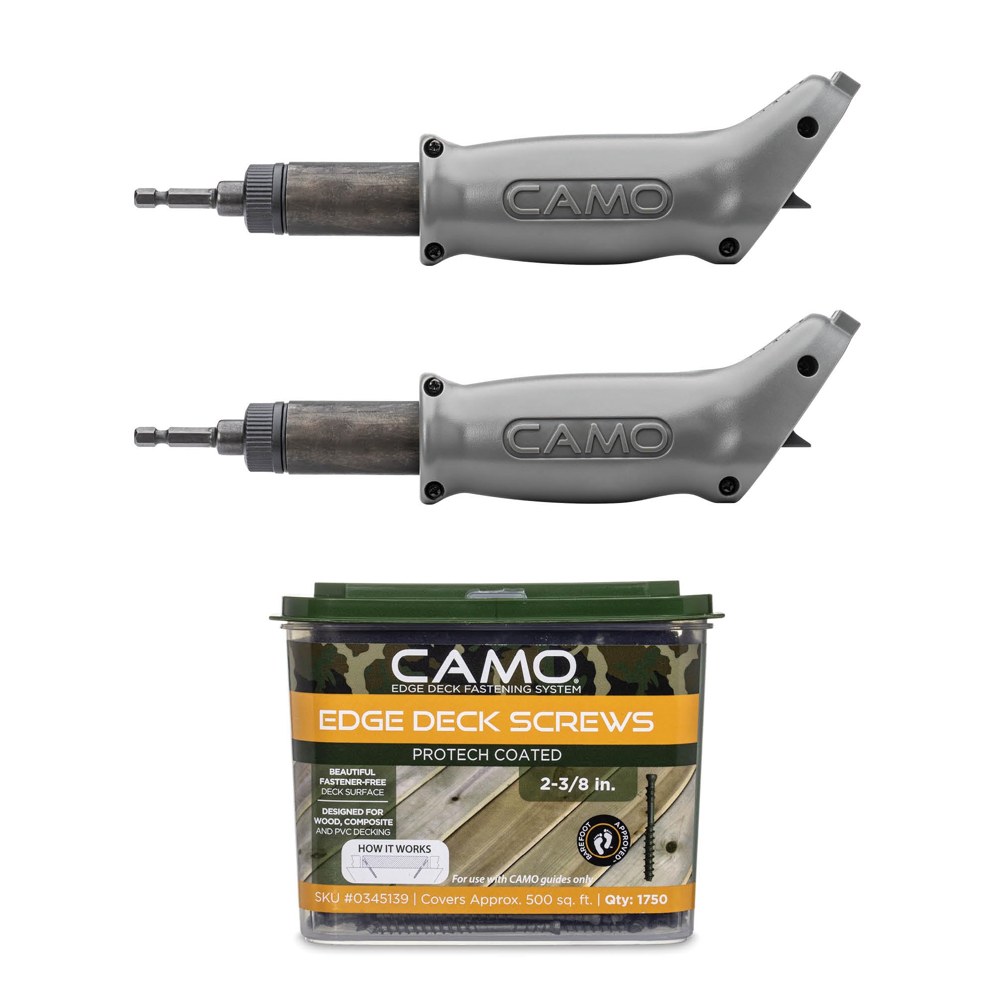 CAMO MARKSMAN Edge Deck Screw Guide Kit - No Gap Fastener-Free Edge Screw Installation Tool for Wood Decks & Fences (Perfect for DIY Deck Building & Outdoor Construction Projects)