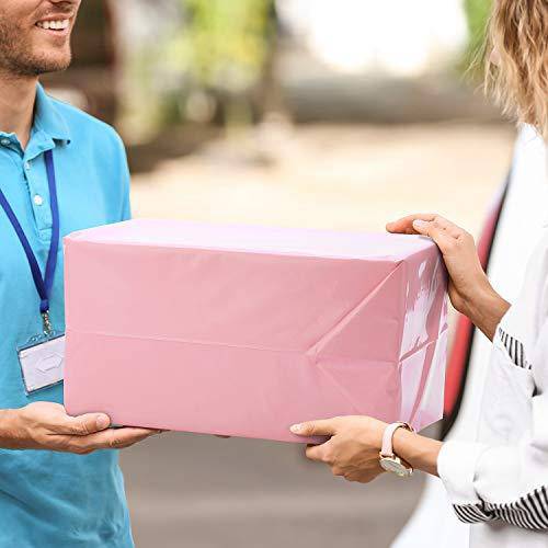 24x24 Inch Poly Mailer Envelope Shipping Bags - Waterproof & Tear-Resistant Mailing Pouches for Ecommerce (Sakura Pink) - Perfect for Clothing, Jewelry & Small Business Shipments