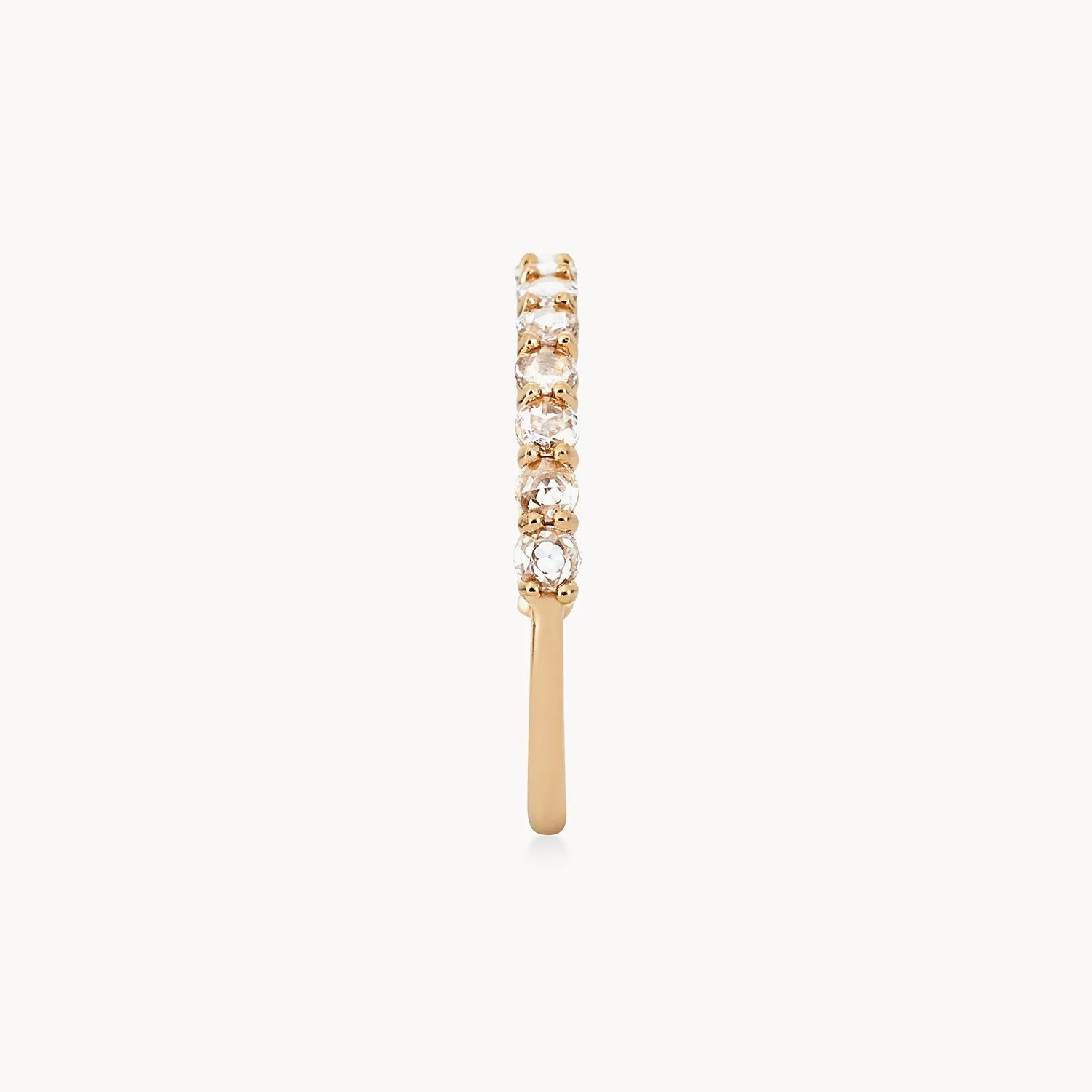 14K Yellow Gold Moonglade Ring with White Diamonds - Elegant Jewelry for Weddings, Anniversaries & Special Occasions
