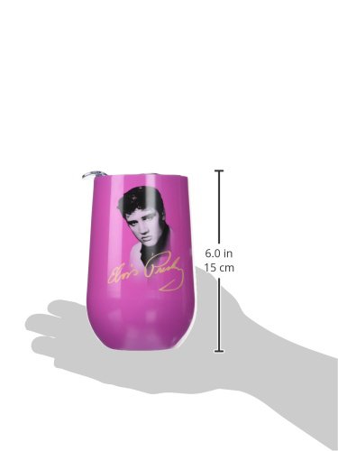 Elvis Presley Stainless Steel Wine Tumbler - 20oz Insulated Cup with Lid | Perfect for Concerts, Parties & Elvis Fan Gifts | Spooontiques 16947