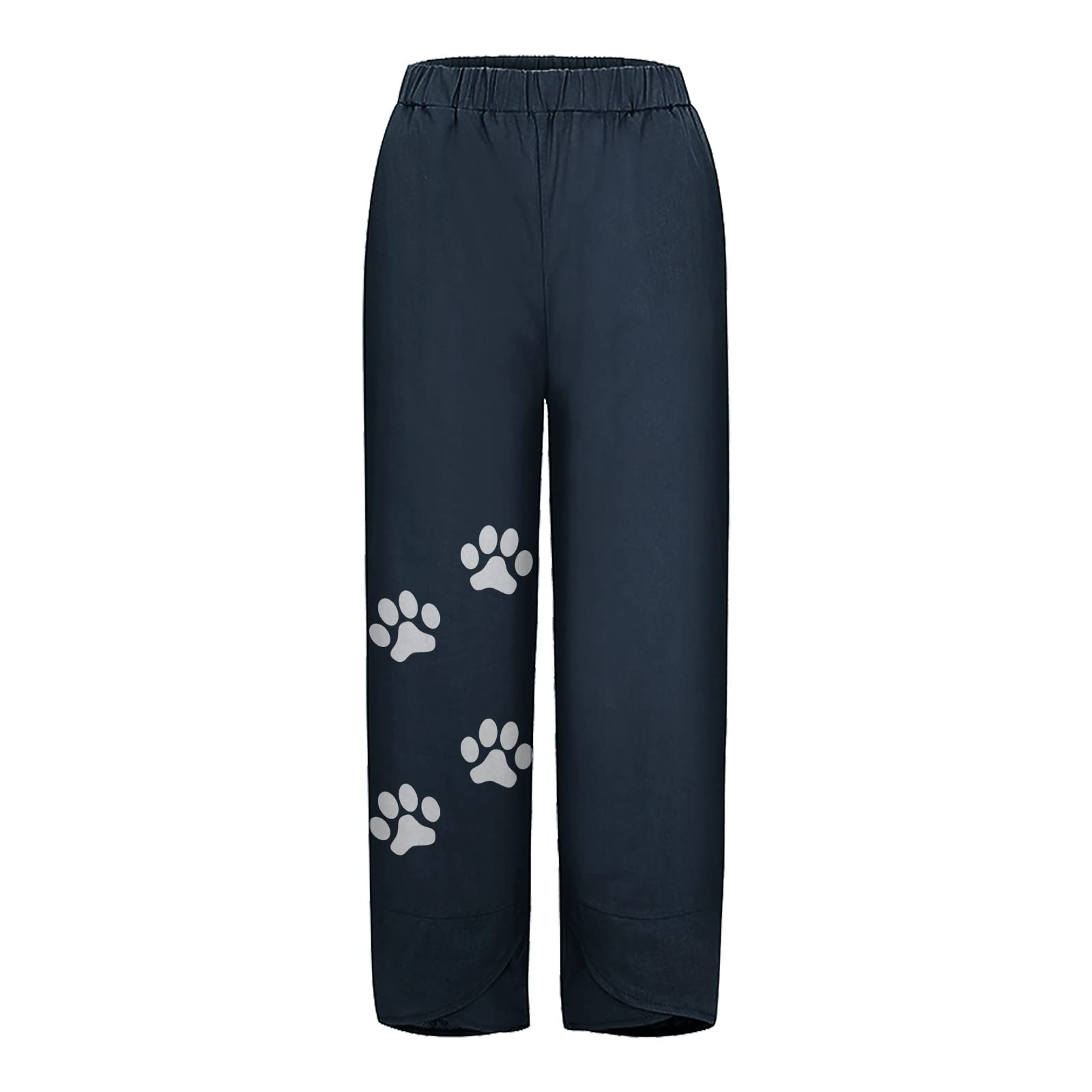 MAYW Women's High Waist Straight Leg Summer Pants - Loose Fit Casual Cotton Trousers for Office Wear, Plus Size 4-20 | Perfect for Work, Travel & Everyday Comfort