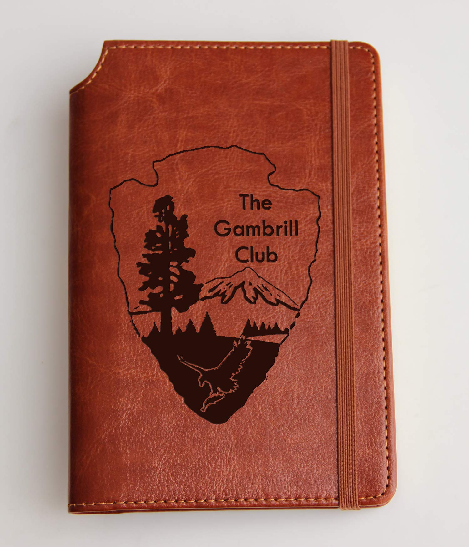 Custom Leather Bound Journal with Personalized Club Logo & Text - Handcrafted Notebook for Writing, Sketching & Note Taking - Perfect for Poultry Farmers, Chicken Enthusiasts & Hen Keepers
