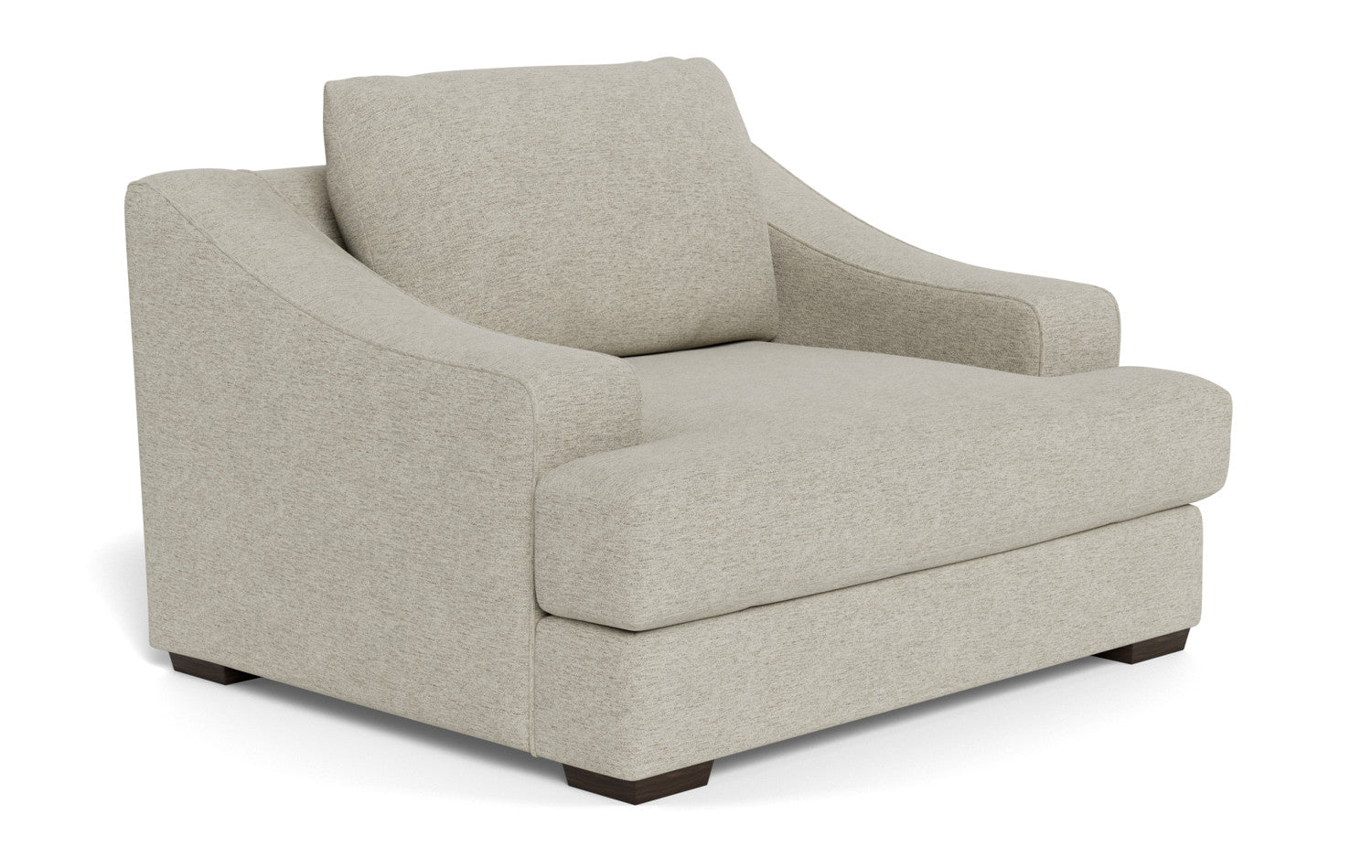Austonian 56 Arm Chair - Modern Accent Chair with Upholstered Seat & Wooden Legs for Living Room, Bedroom, or Office - Comfortable Lounge Chair for Relaxing & Reading