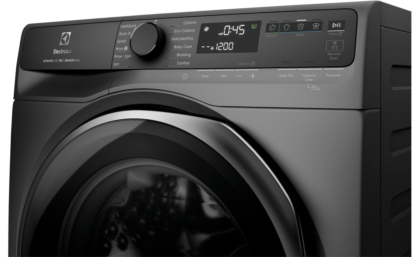 Electrolux 12kg UltimateCare 700 Front Load Washing Machine EWF1243R7SC - Energy Efficient, Quiet Operation for Large Families & Laundry Rooms | Perfect for Homes, Apartments & Laundromats