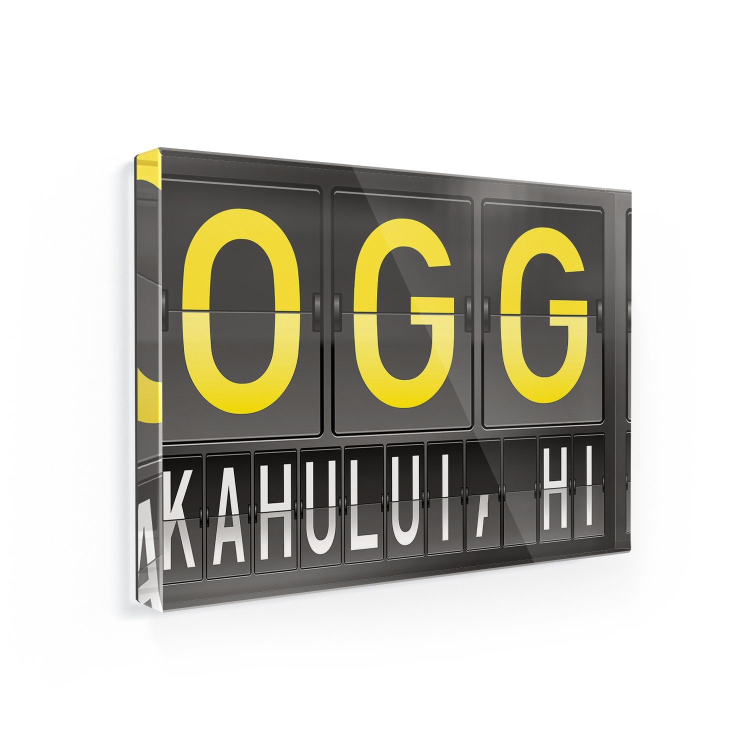 OGG Airport Code Fridge Magnet for Kahului, HI - Colorful Souvenir & Travel Gift for Refrigerator Decor - Perfect for Travel Enthusiasts & Hawaii Memorabilia Collectors
