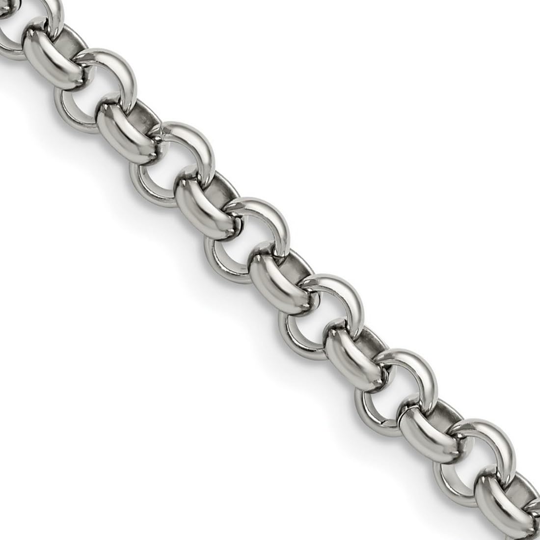 Stainless Steel Rolo Chain Necklace for Women & Men - Adjustable Lengths 16