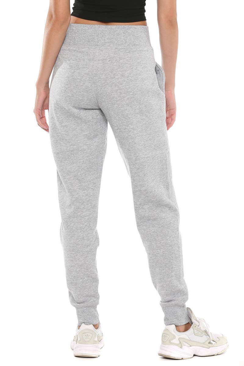 Urban Look Women's Elastic Waistband Soft Fleece Jogger Pants - Comfortable Lounge & Workout Pants for Yoga, Running, and Casual Wear