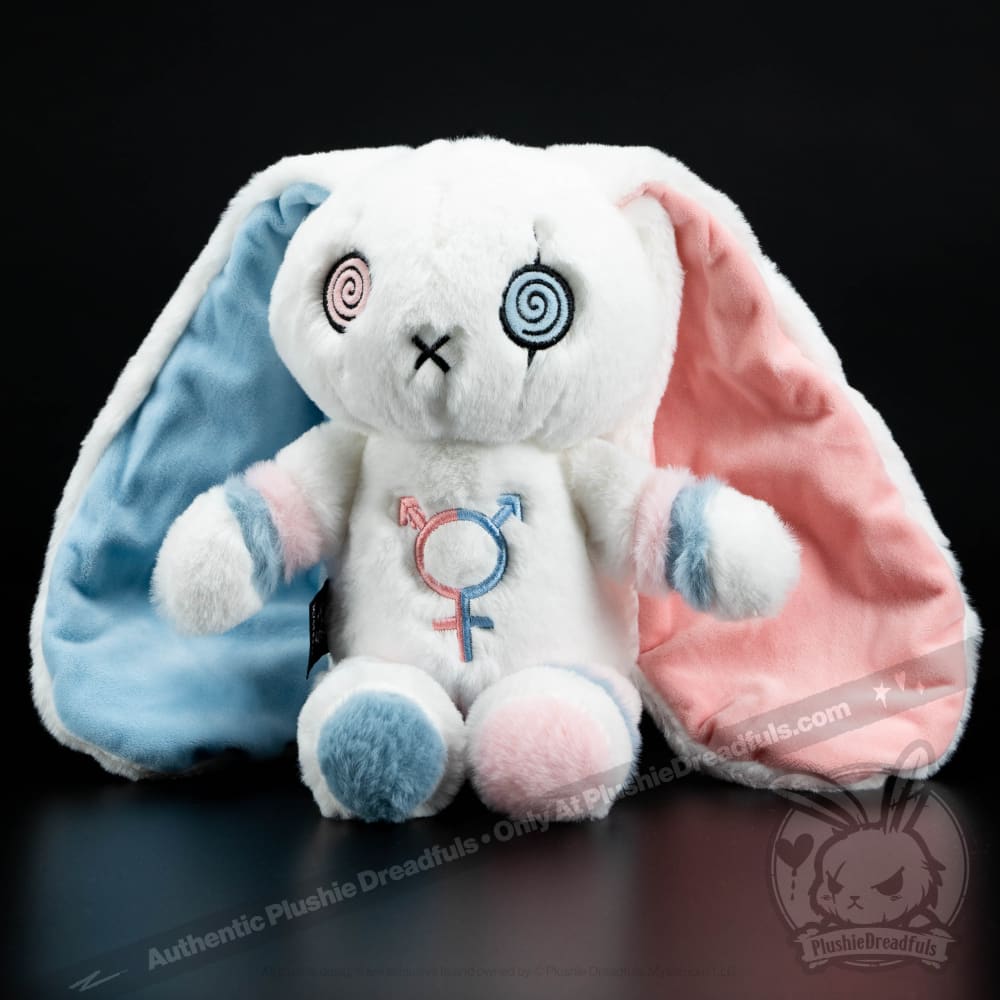 Plushie Dreadfuls Gender Dysphoria Rabbit - Soft Stuffed Animal Toy for Comfort & Support | Perfect for Therapy, LGBTQ+ Pride, and Emotional Healing