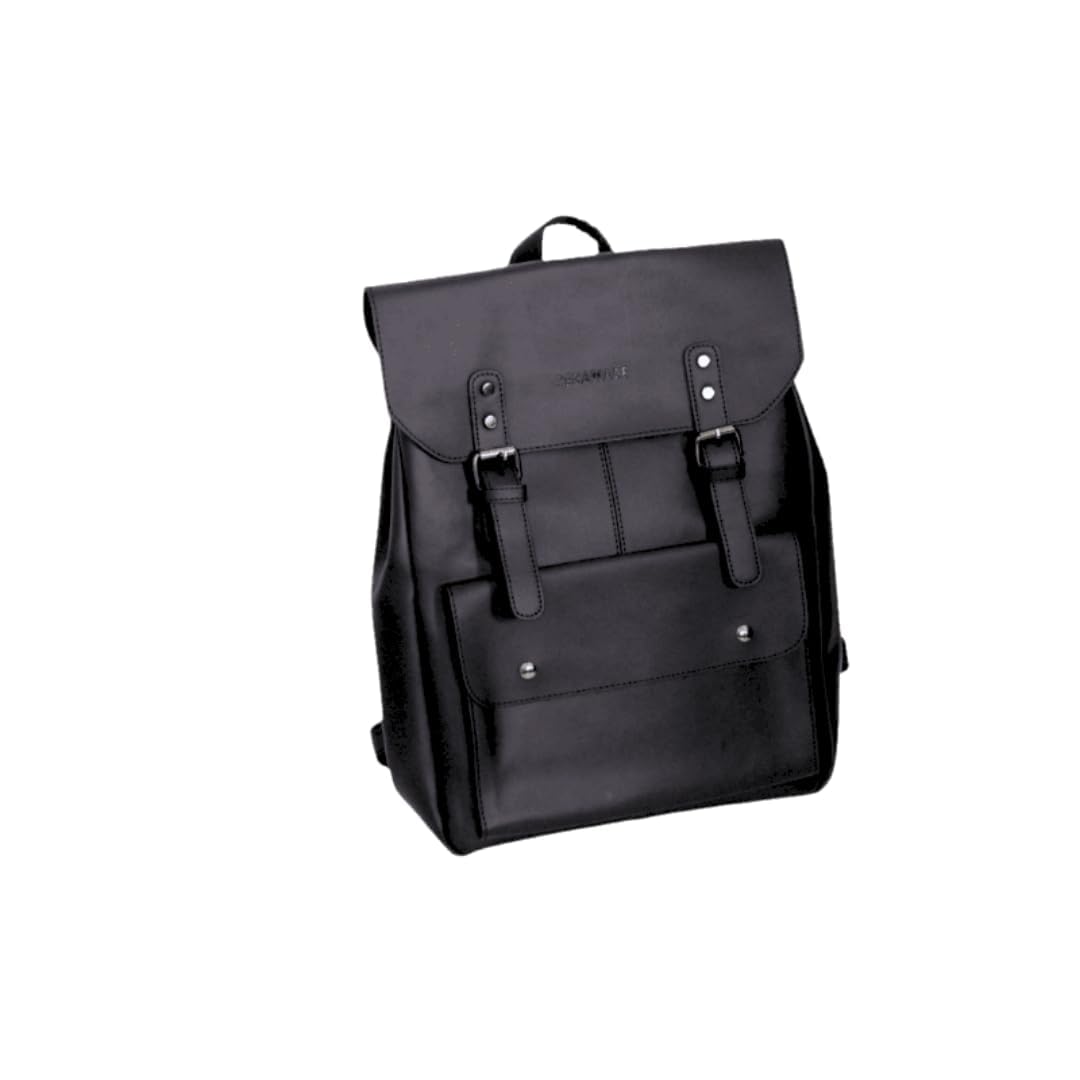 ASPHALT Versatile Leather Backpack for Men & Women - Stylish Crossbody Bag, Mini Backpack, Sling Bag & Travel Rucksack | Water-Resistant Daypack for Work, School, Hiking & Outdoor Adventures | Perfect Commuter & Stadium-Approved Backpack