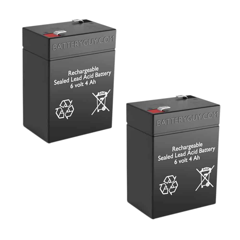 LCR456P Replacement 6V 4.0Ah SLA Rechargeable Battery - Compatible with Power Wheels, Emergency Lights & Security Systems (1 Pack)