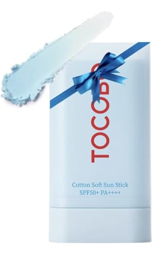 SPF50+ PA++ Korean Sunscreen Stick - No White Cast, Lightweight & Non-Greasy Face Sun Protection - Hydrating Cotton Soft Formula (1.69 Fl Oz) | Perfect for Daily Use, Outdoor Activities & Travel