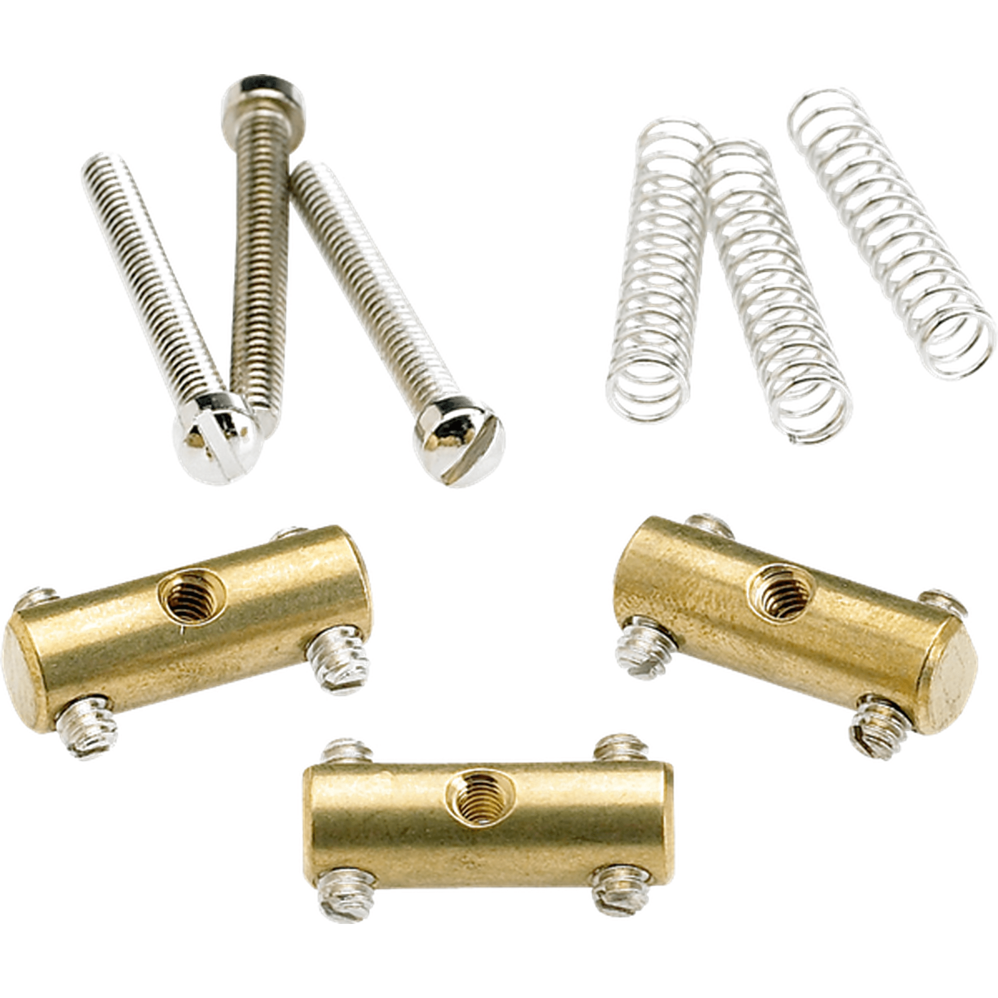 Fender Pure Vintage '52 Telecaster Brass Saddle Kit - Authentic Guitar Replacement Part for Classic Tone & Playability | Perfect for Telecaster Upgrades & DIY Guitar Repairs