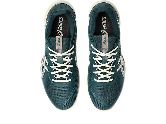 ASICS Men's Solution Speed FF 3 Tennis Shoes - Saxon Green/Birch | Lightweight Performance Court Shoes for Competitive Play & Training