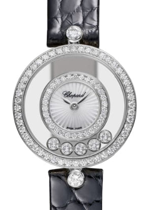 Chopard Happy Diamonds Icons 18K White Gold Diamond Ladies Watch - Luxury Swiss Timepiece for Women, Elegant Gift for Anniversary & Special Occasions