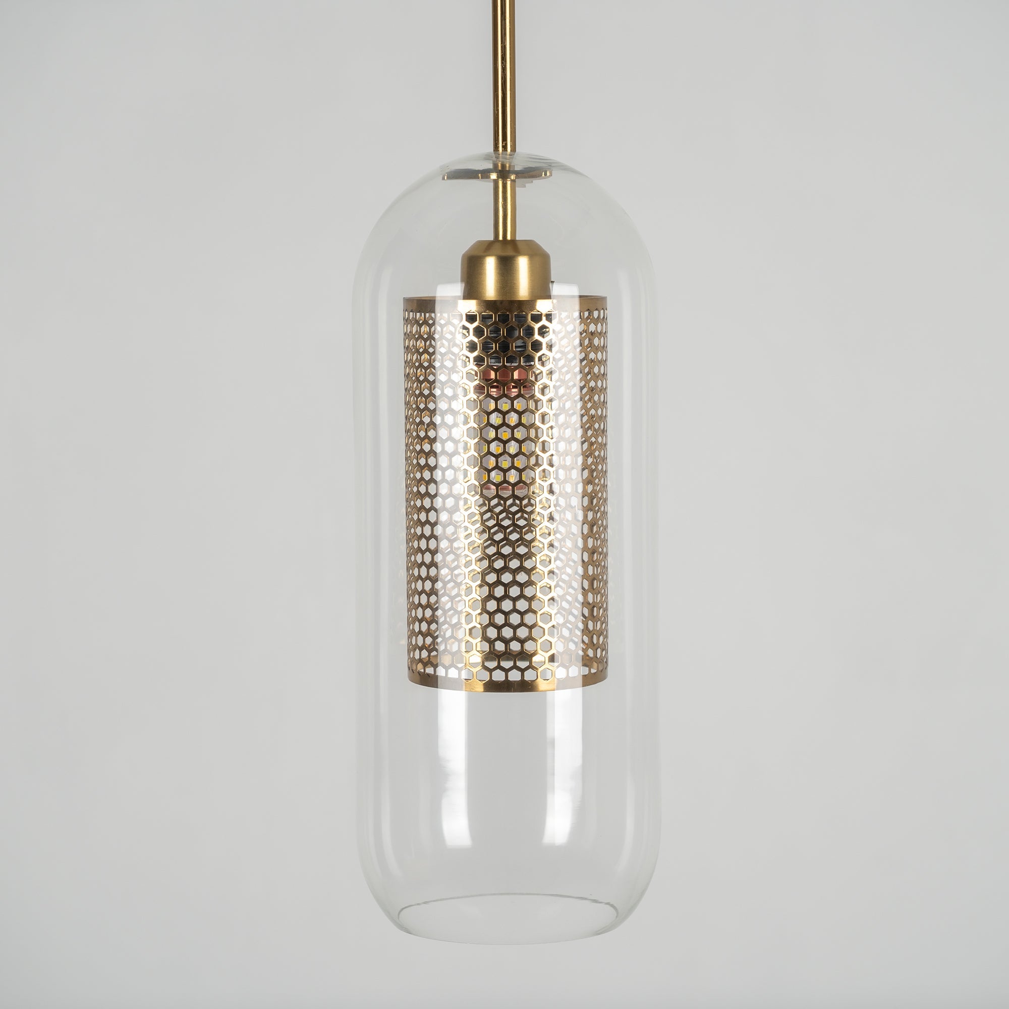 Chiswick Glass Pendant Light - Modern Hanging Ceiling Lamp for Kitchen Island, Dining Room & Bedroom Lighting