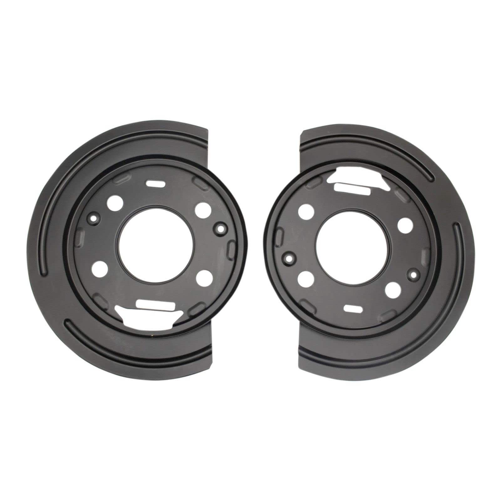 Ceramic Coated Rear Brake Pads & Rotors for GM Vehicles - High-Performance Parking Shoe & Backing Plate Kit with Compatible Brake Fluids | Perfect for Daily Commuting, Highway Driving & Heavy-Duty Towing