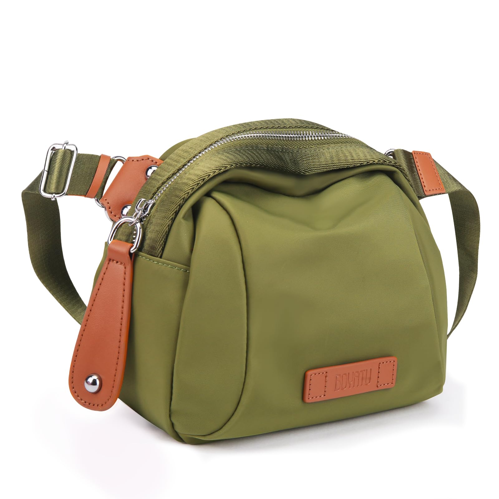 BOYATU Genuine Leather Crossbody Bag for Women - Adjustable Strap Shoulder Purse with Zipper Closure | Perfect for Travel, Shopping & Everyday Use