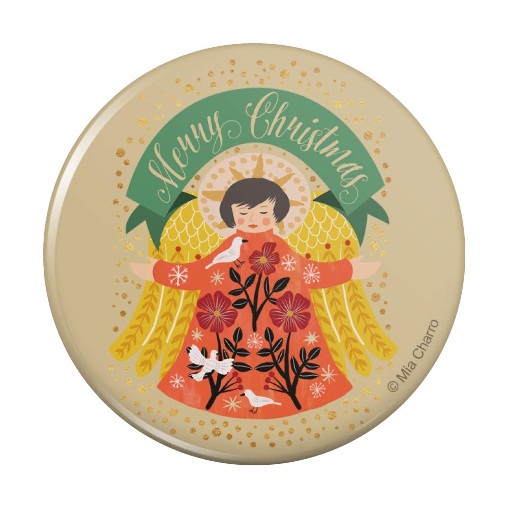 Christmas Angel Refrigerator Magnet - Decorative Kitchen Fridge Locker Button for Holiday Decorations - Perfect for Christmas Home Decor, Office, and Gift Giving