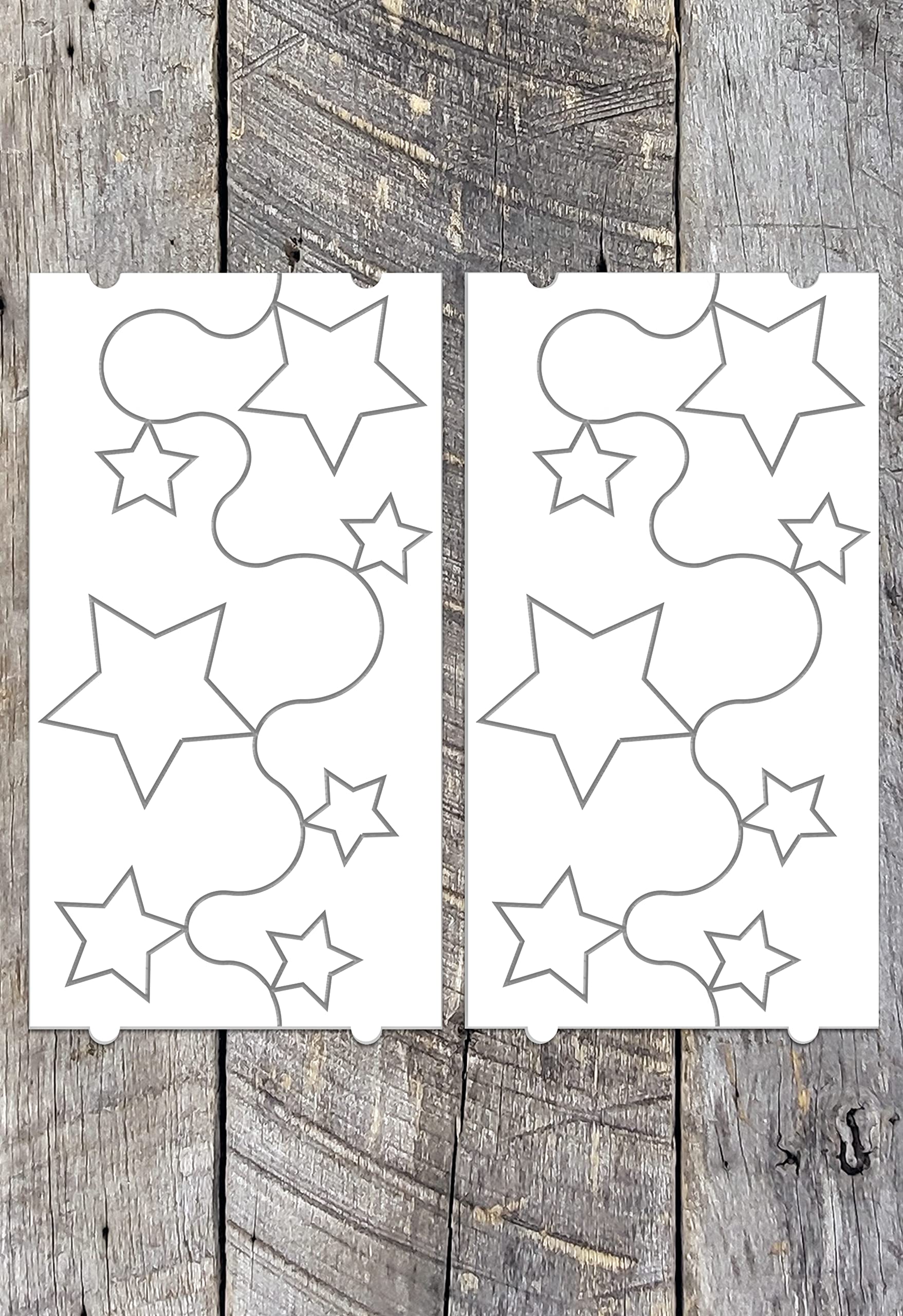 Groovy Patterns Stars and Stipples Patchwork Quilt Template - Long Arm Quilting Board for DIY Sewing Projects - Perfect for Home Decor, Bedding, and Crafting