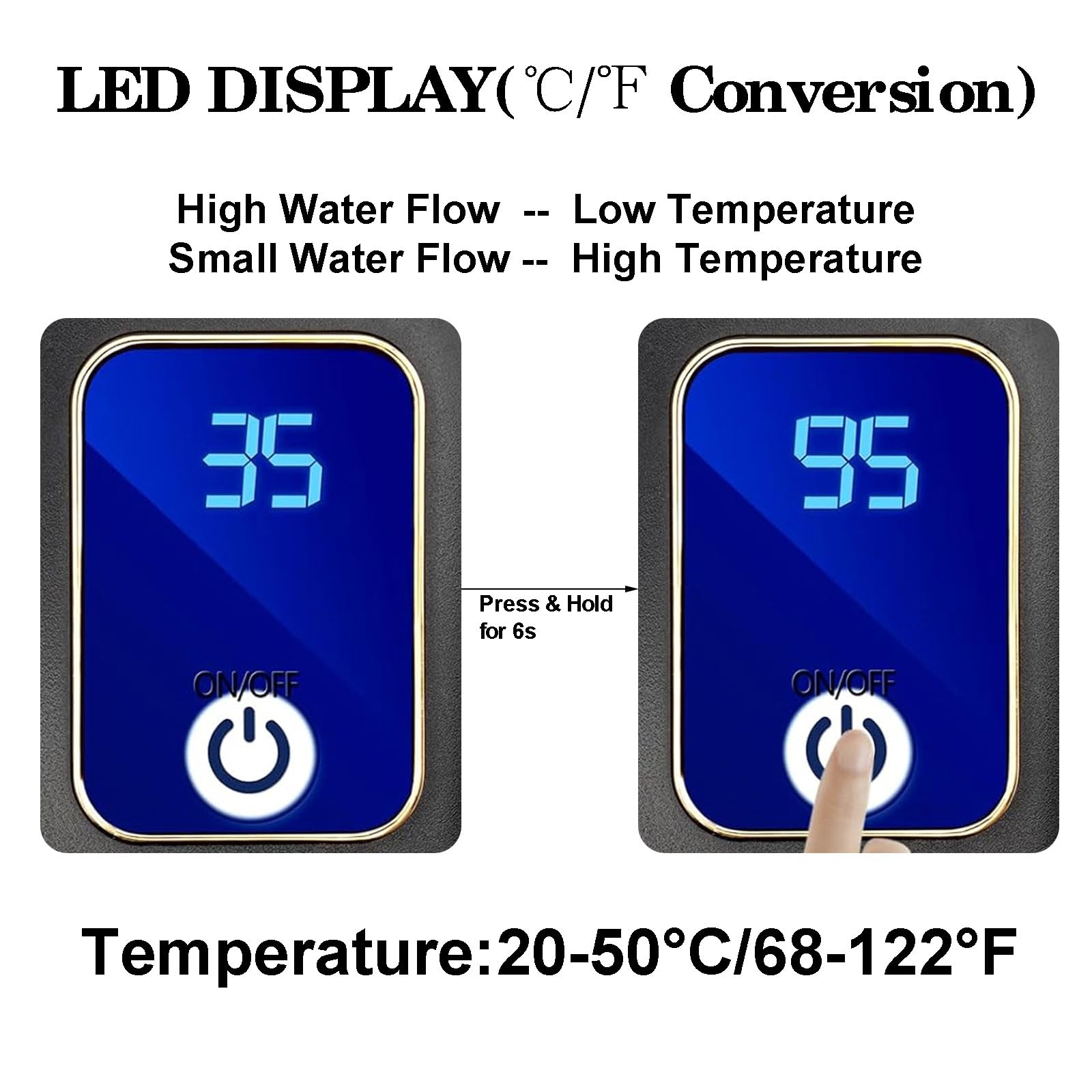 Energy Efficient 110V 3000W Tankless Electric Water Heater - Instant Hot Water for Kitchen, Bathroom, RV & Under Sink - Compact Design for Small Homes, Apartments, Tiny Houses & Camping - Black - Save Energy with On-Demand Hot Water - Perfect for Showers, Washing Dishes & Hand Washing - Great for Home, Travel & Outdoor Use - Ideal Solution for Off-Grid Living, Trailers & Space-Saving Needs - Best for Eco-Friendly Homes, Tiny Living & Emergency Preparedness