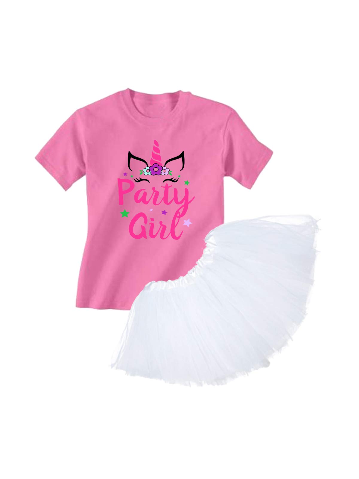 Pink Unicorn Princess Tutu Dress Set for Girls - Ballet Outfit & Birthday Party Shirt | Perfect for Birthday Celebrations, Dance Performances & Princess-Themed Parties
