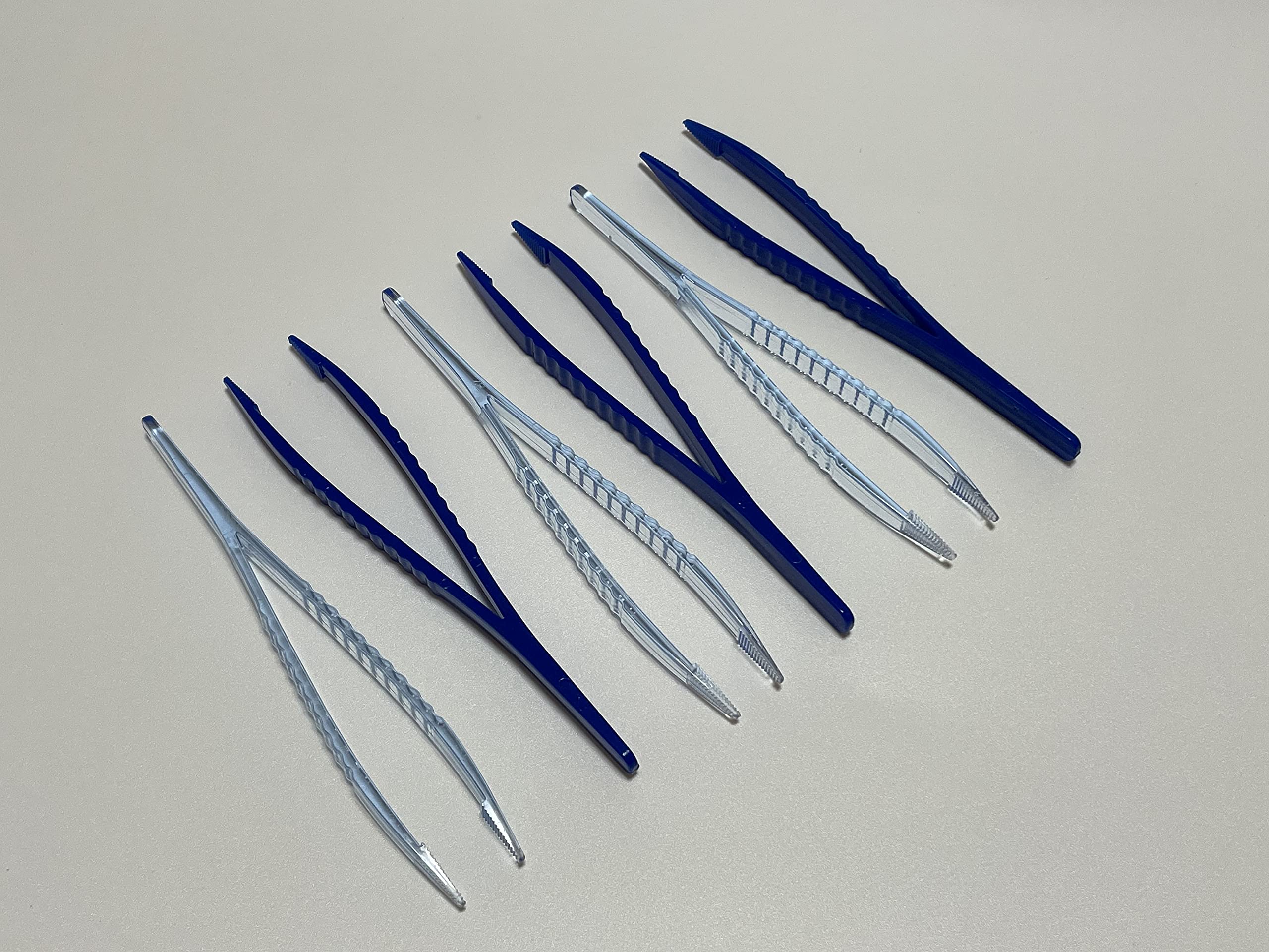 Disposable Sterile Forceps Tweezers 5 Inch (125mm) - Individually Wrapped Medical Grade Stainless Steel - Pack of 100 - Perfect for First Aid Kits, Lab Work & Beauty Procedures