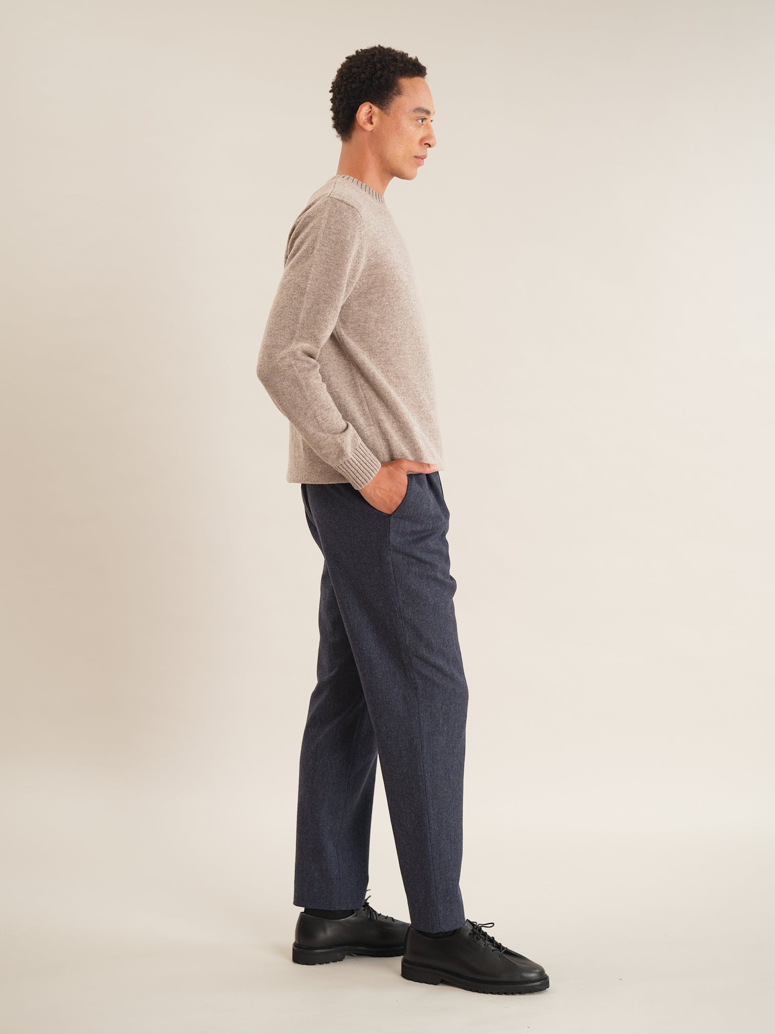 Premium Oat Lambswool Crew Neck Sweater for Women | Soft & Warm Winter Knitwear | Perfect for Office, Casual Outings & Holiday Gatherings