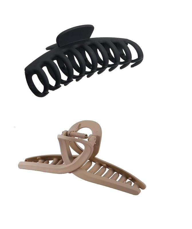 Chronex 3-Piece Hollow Shark Hair Claw Clips - Metal Ponytail Holders & Hair Accessories for Women | Perfect for Updos, Buns, and Everyday Hairstyles (Style_13)