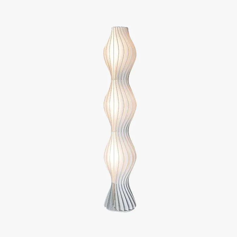Modern White Wavy Soft Light Floor Lamp - Elegant Home Decor for Living Room, Bedroom & Office Lighting