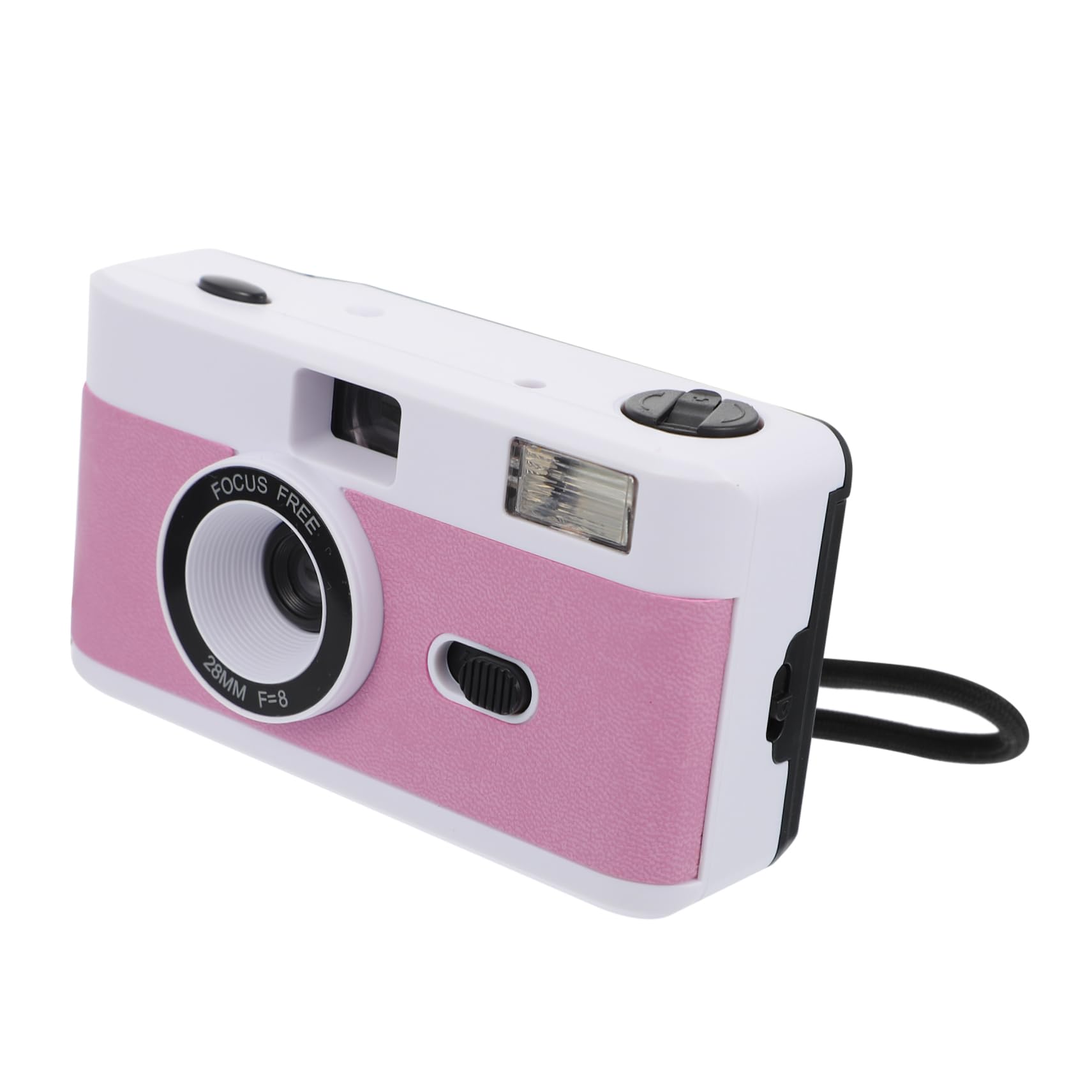 Vintage Retro Film Camera - 7 Pcs Plastic Mini Cameras with Built-in Flash, Old Fashioned White ABS Travel Camera for Kids & Adults | Perfect for Travel Photography, Birthday Gifts, and Vintage Style Collections
