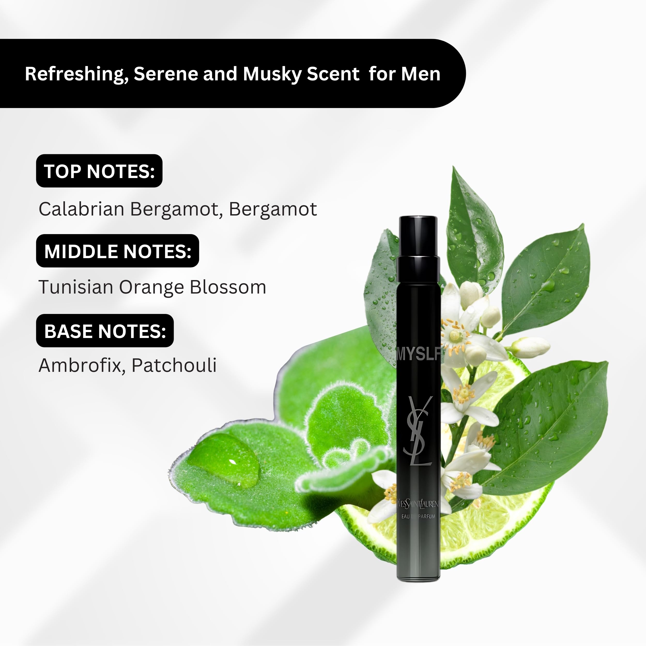 YVES SAINT LAURENT MYSLF Eau de Parfum Travel Spray - 0.33 oz / 10 ml Luxury Perfume for Women, Long Lasting Fragrance | Perfect for Travel, Gifts & Everyday Elegance