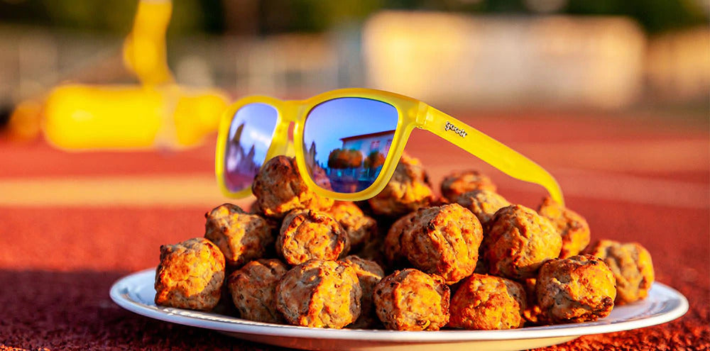 Goodr Swedish Meatball Sunglasses - Polarized Aviator Shades for Men & Women - Perfect for Running, Cycling, and Outdoor Activities