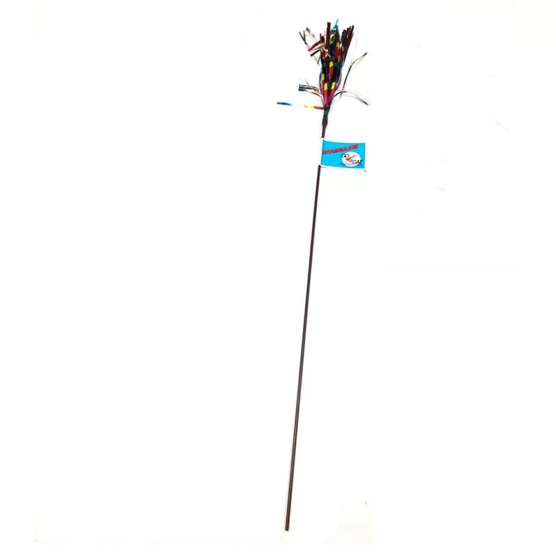 Long Sparkler Cat Teaser Wand Toy - Interactive Play for Kittens & Adult Cats - Perfect for Indoor Exercise & Bonding