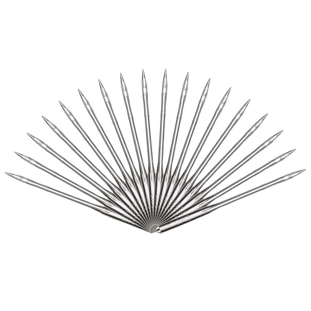 Universal Sewing Machine Needles 50 Pack - Singer Compatible Regular Point Needles (Size 80/12, Silver) for Quilting, Dressmaking & Home DIY Projects