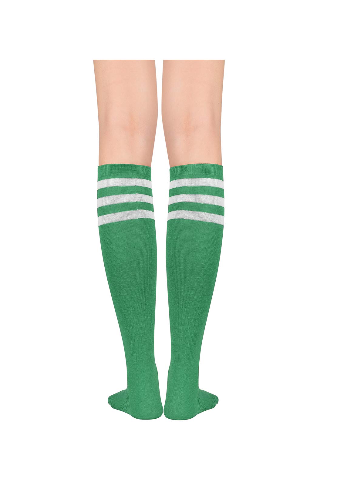 Century Star Women's Knee High Athletic Socks - Breathable Thin Striped Tube Socks for Running, Yoga & Outdoor Sports - Perfect for Workouts, Hiking & Casual Wear