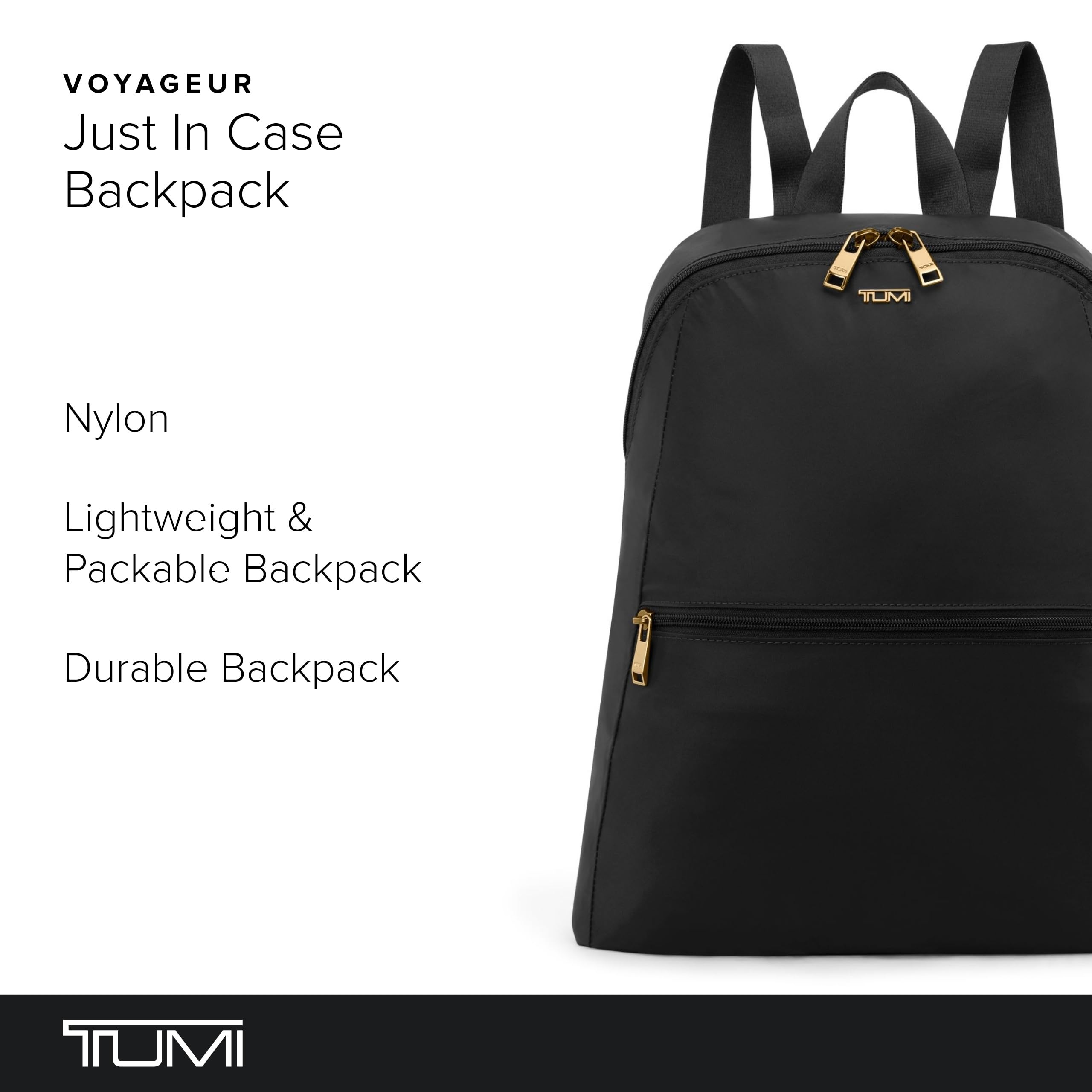 TUMI Foldable Travel Backpack - Lightweight Compact Carry-On Backpack for Airplane, Business Trips & One Bag Travel - 15.5