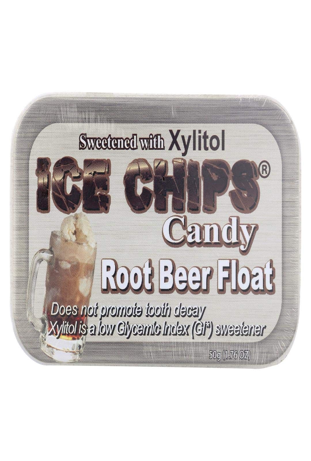 Delicious Icechips Candy Root Beer Float - Sugar-Free Hard Candy for a Refreshing Treat | Perfect for Parties, Gifts & Movie Nights